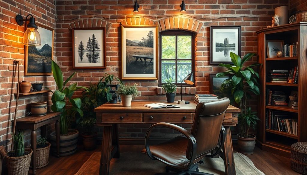 cohesive rustic office