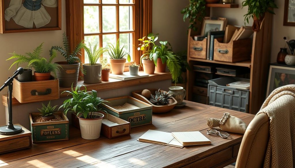 cottagecore desktop organization