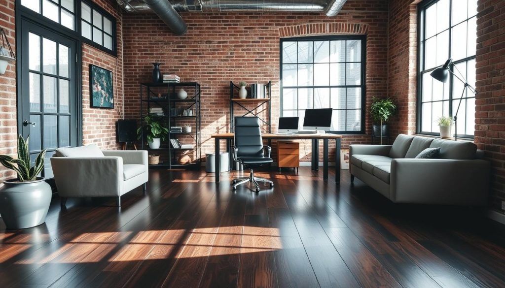 dark wood flooring