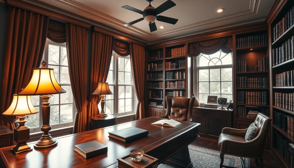 home office lighting tips for men