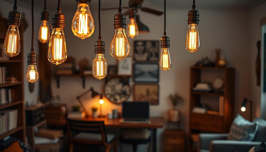 industrial Edison bulbs