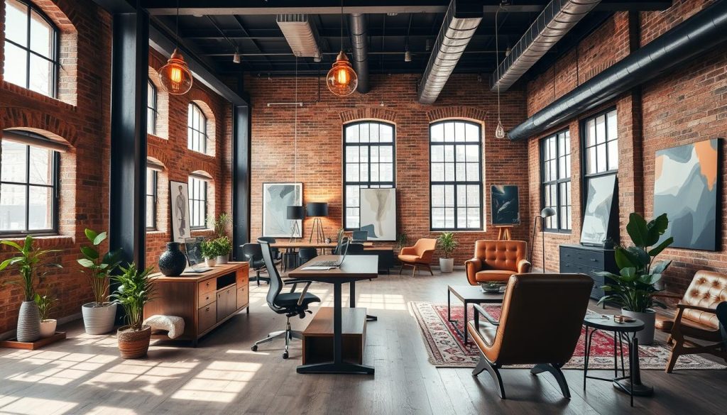 industrial chic office