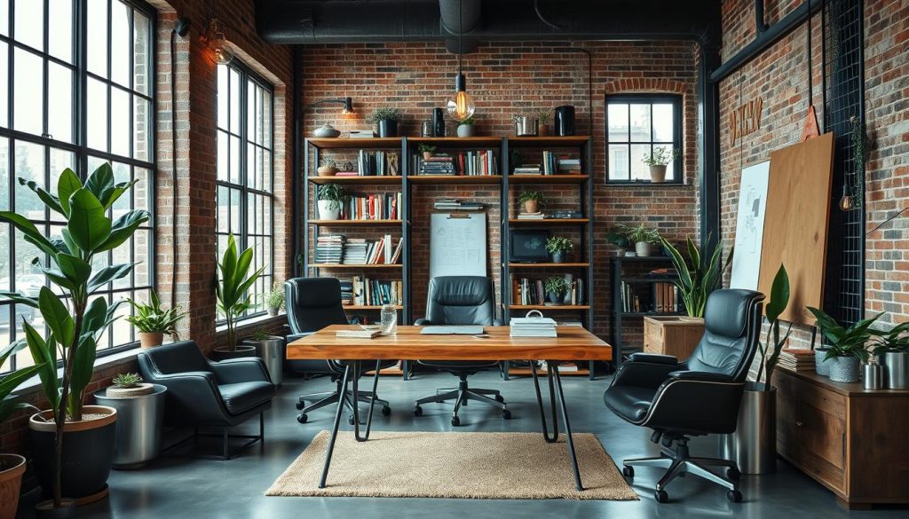 industrial home office organization