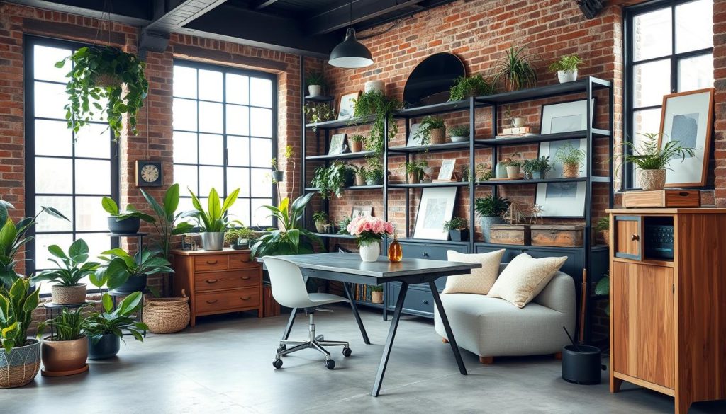 industrial home office plants