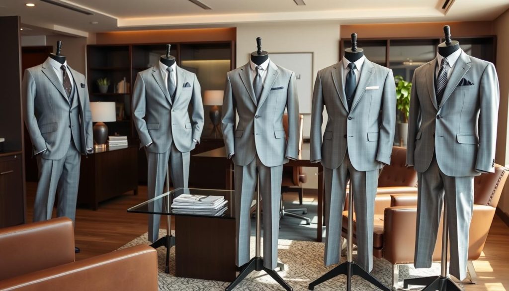 light gray suits