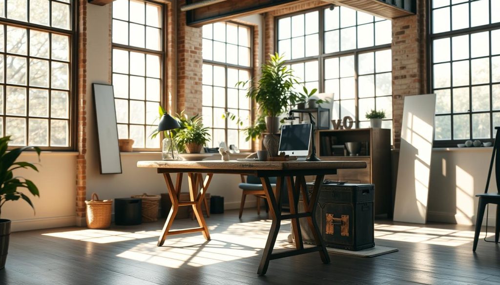 natural lighting in home office