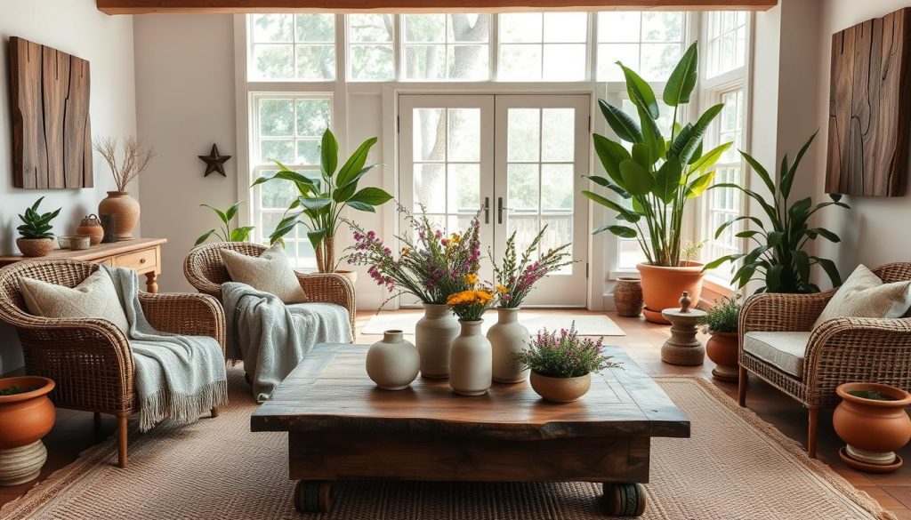 natural materials in home decor