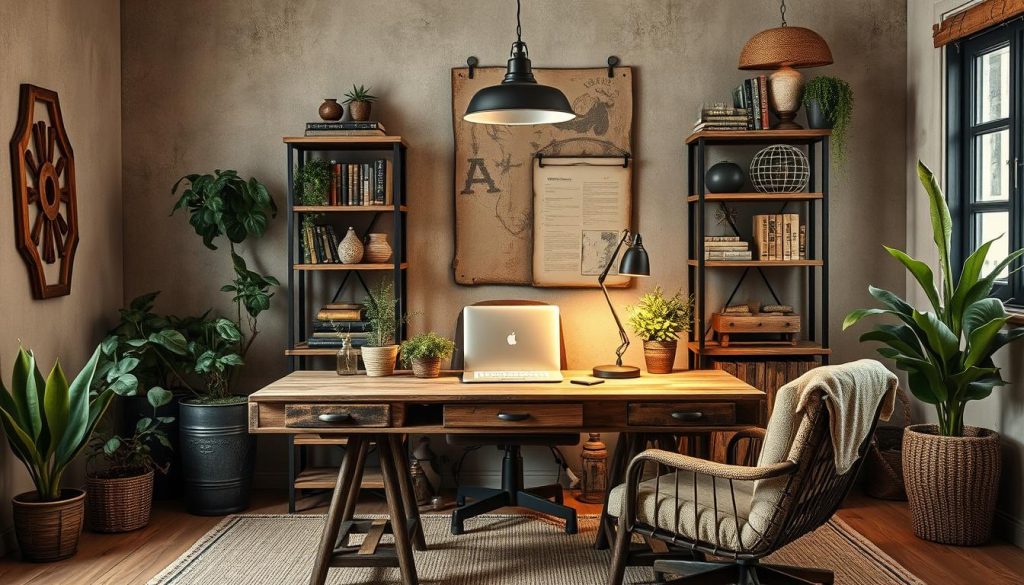 rustic DIY office projects