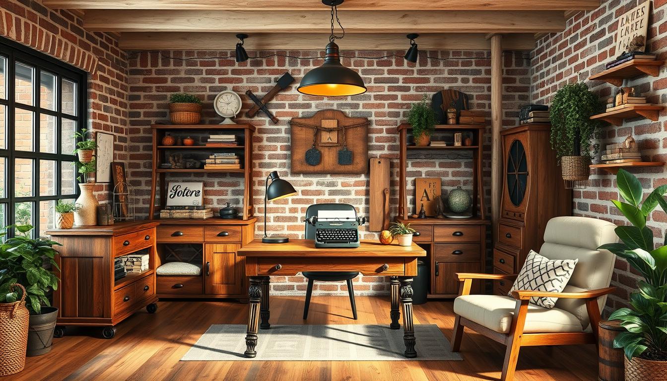 rustic home office