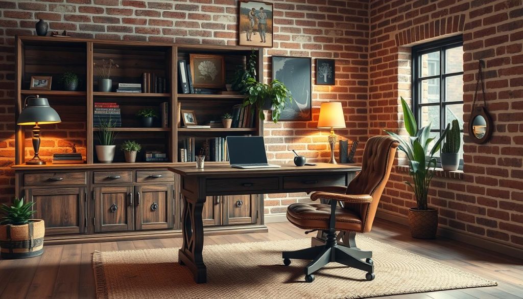 rustic home office furniture