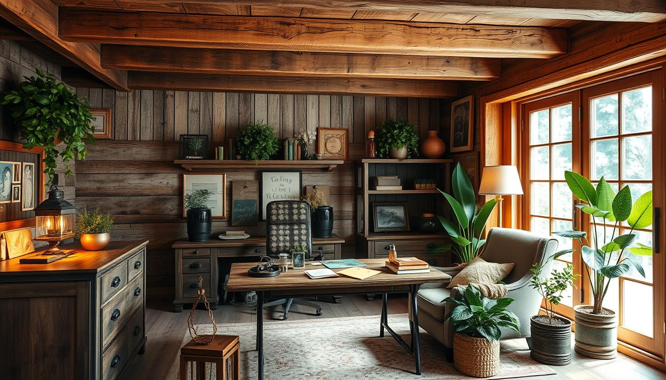 rustic home office trends