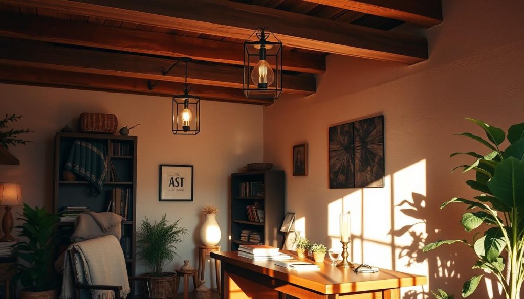 rustic lighting