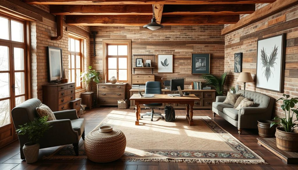 rustic office decor