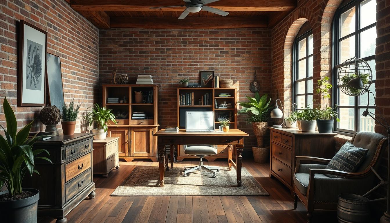 rustic office decor