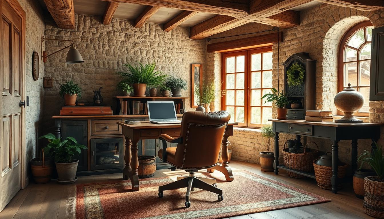 rustic office furniture