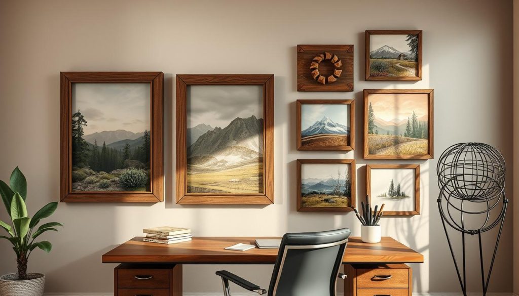 What Wall Art Suits Rustic Office?
