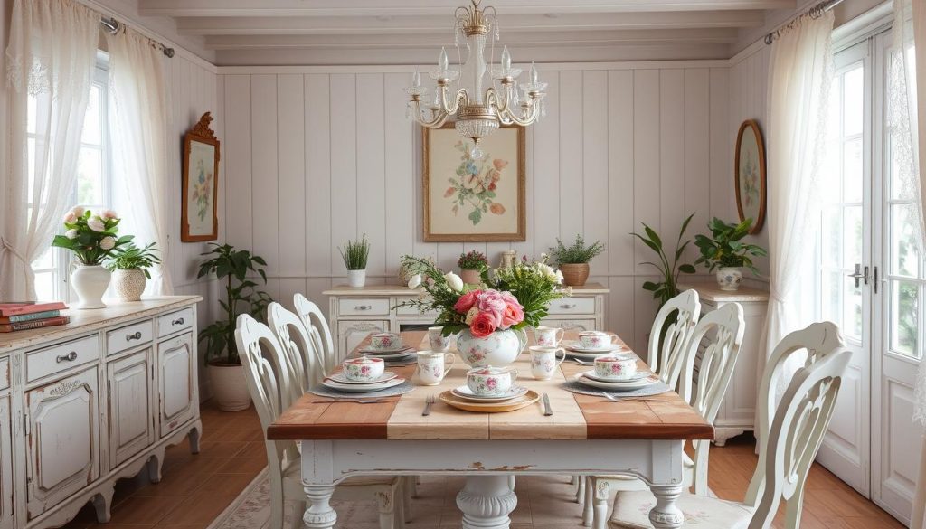 shabby chic dining room