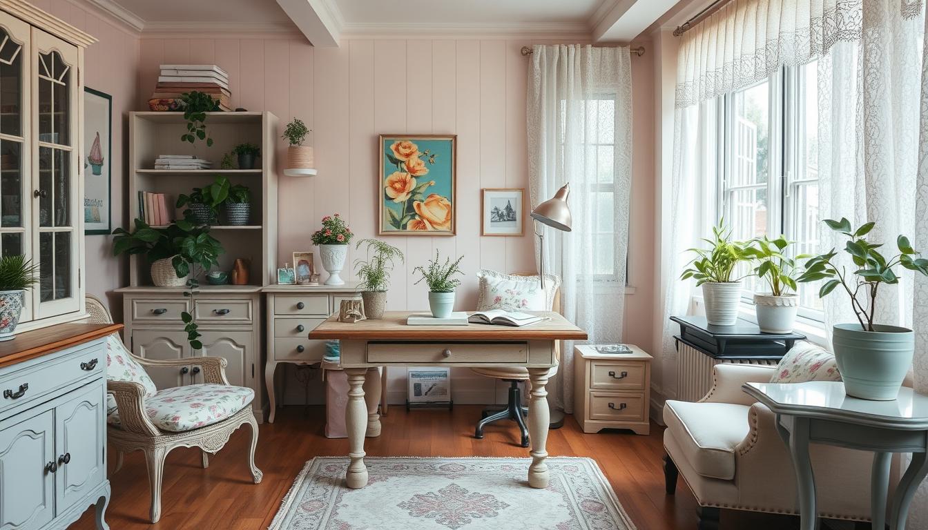 How to Light a Shabby Chic Office?