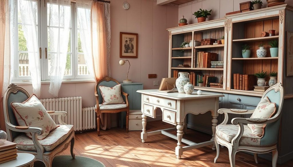 shabby chic office colors