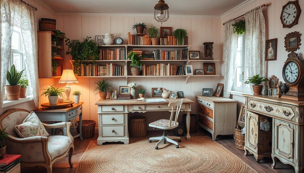 shabby chic office decor