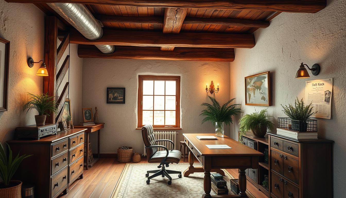 small rustic office