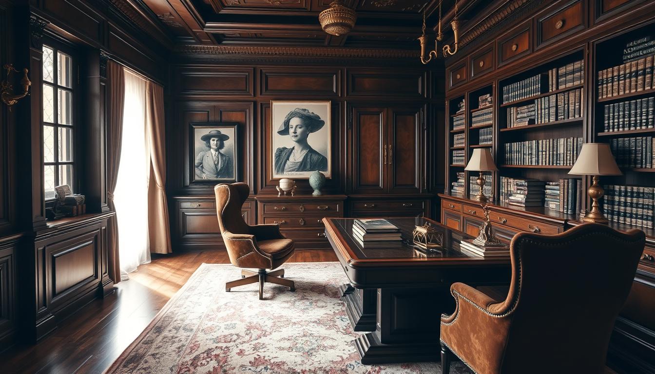 Opulent Character-Filled Home Office photo