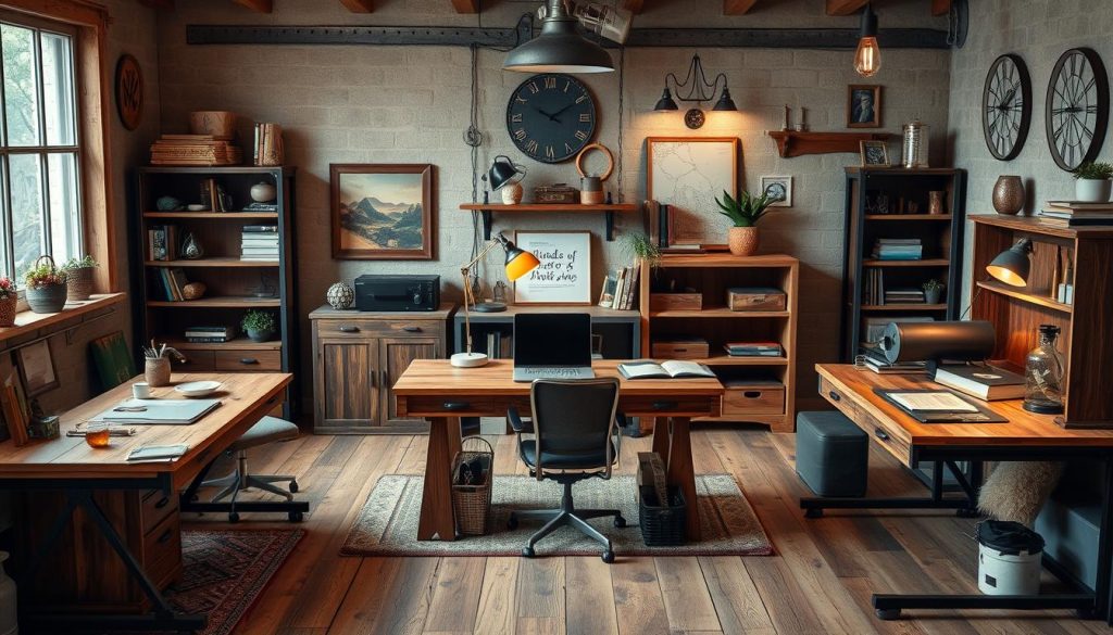 types of rustic desks