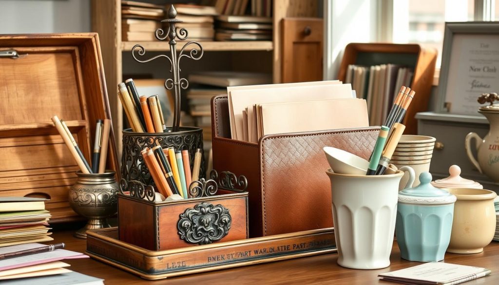 vintage desk organizers