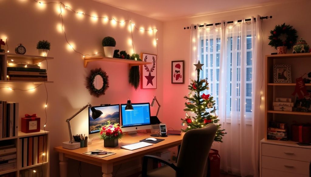 Christmas lighting for home office