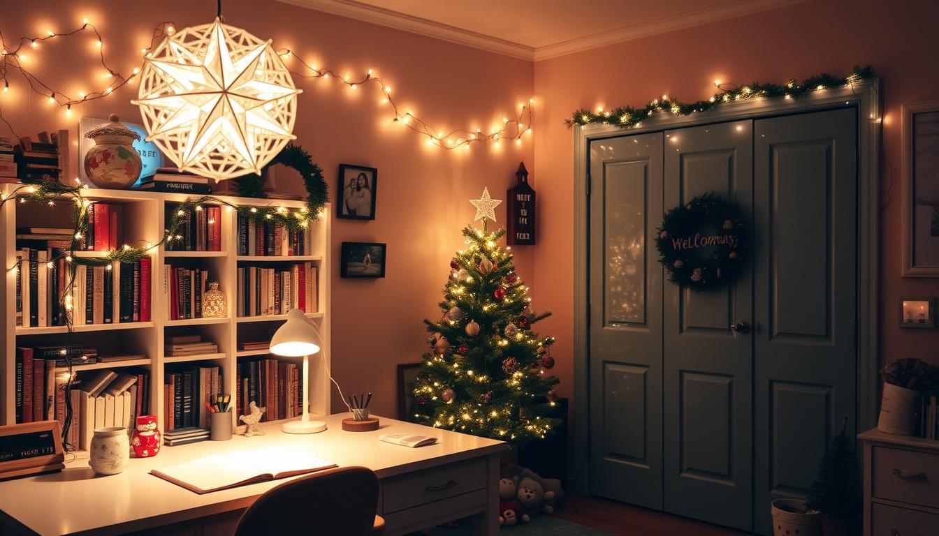 Christmas lighting for home office decor