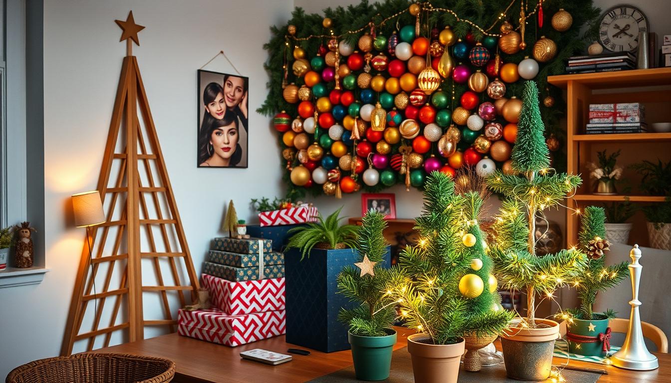 Christmas tree alternatives for home office decor