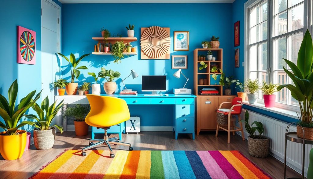 Colorful home office