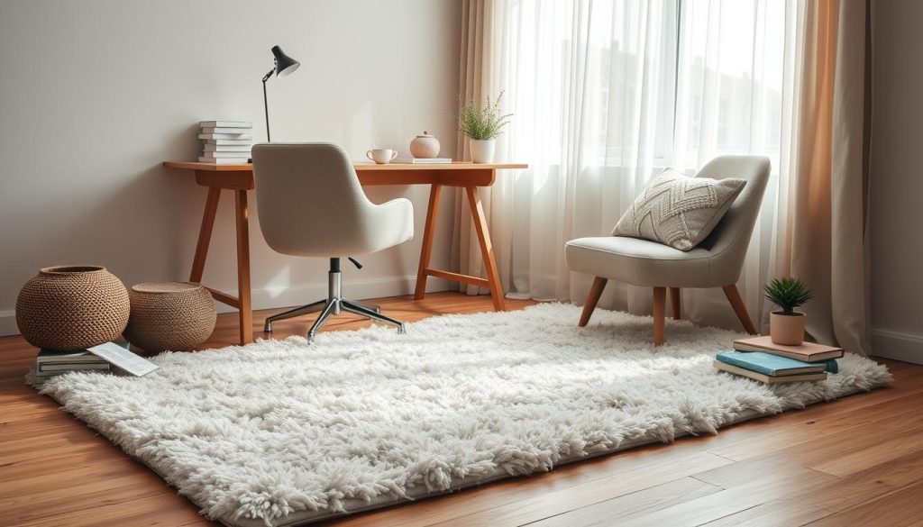 Cozy Winter Rug for Home Office