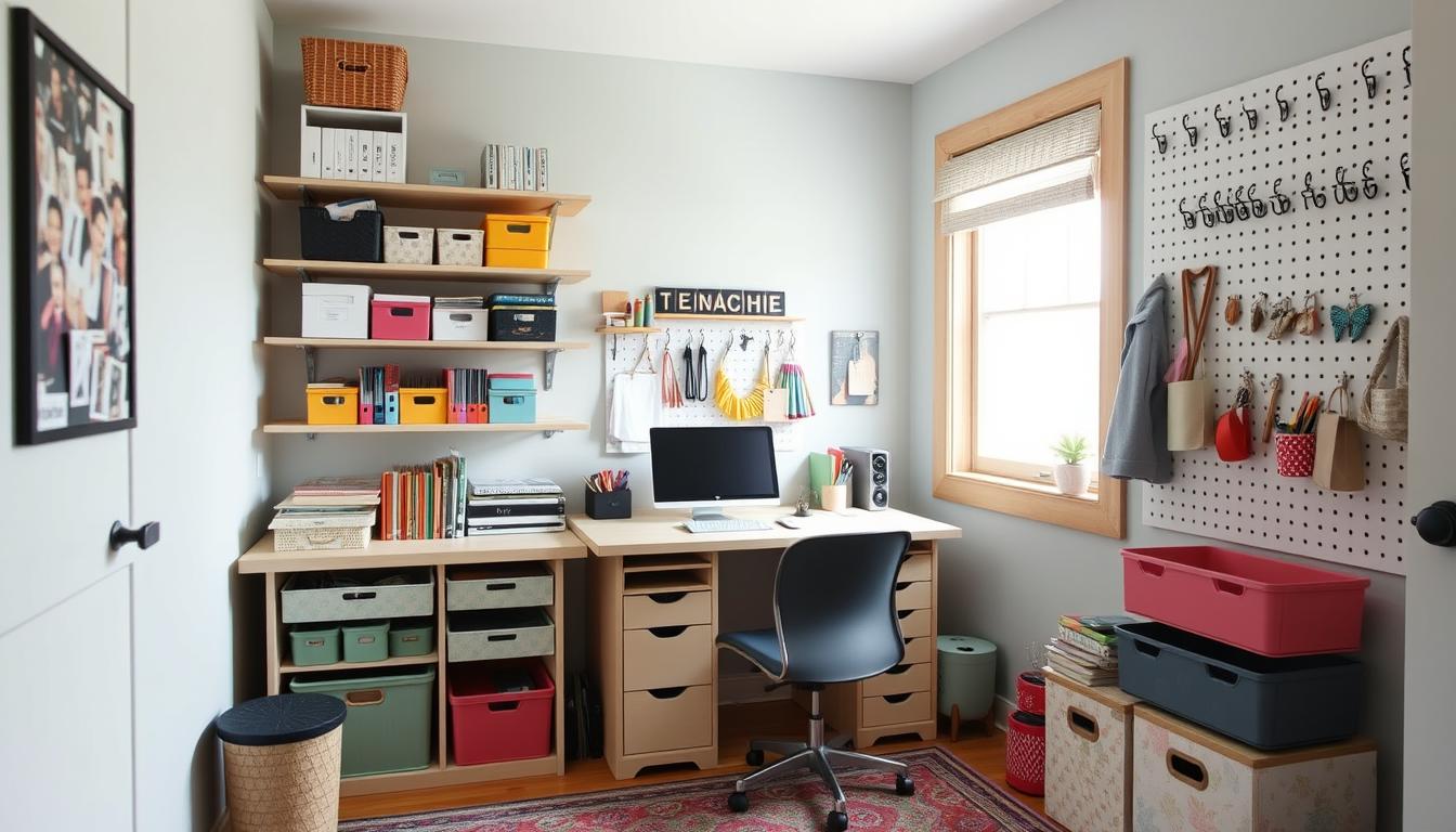 Creative storage small home offices