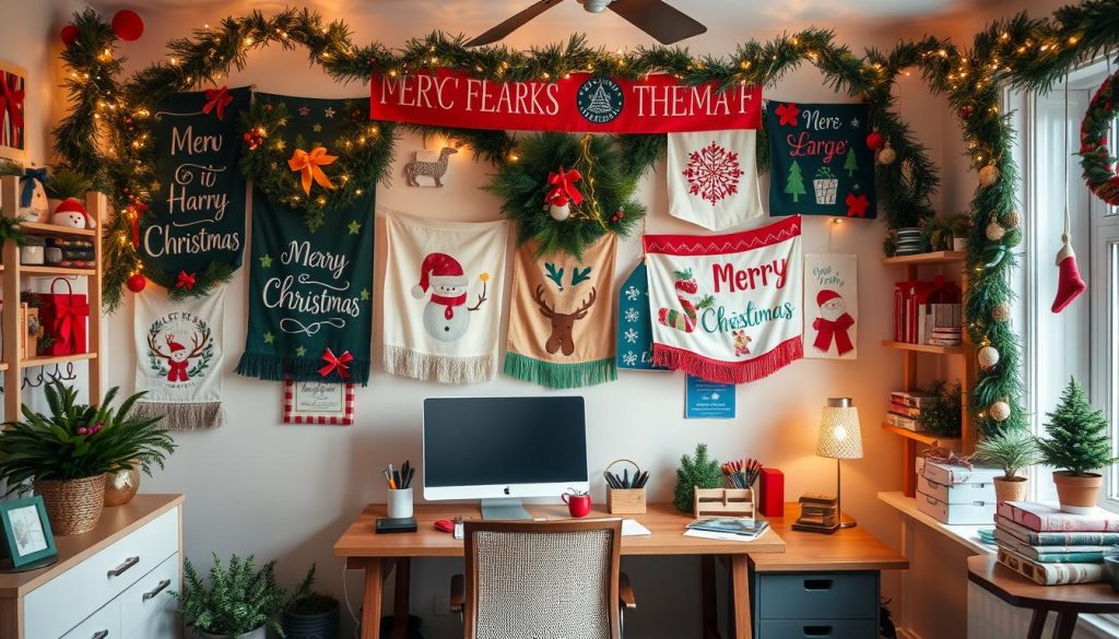 DIY Christmas banners