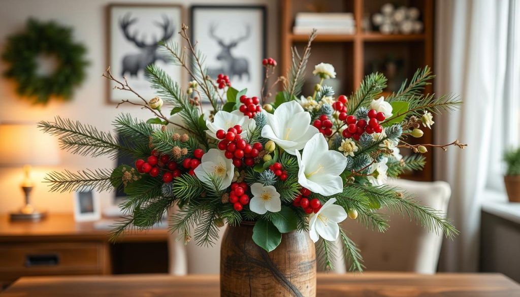 DIY Winter Floral Arrangement