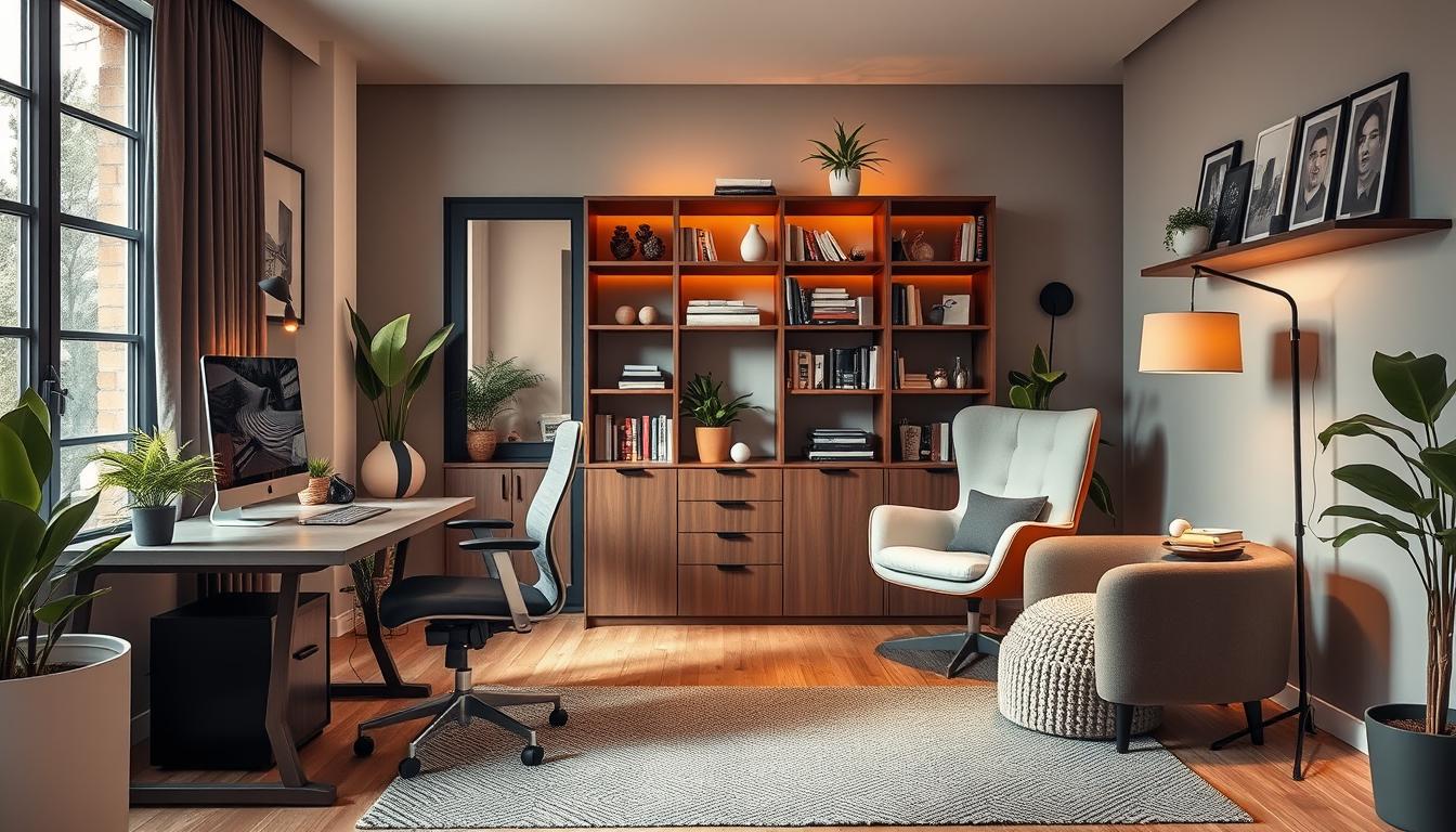 Design dual-purpose home office space