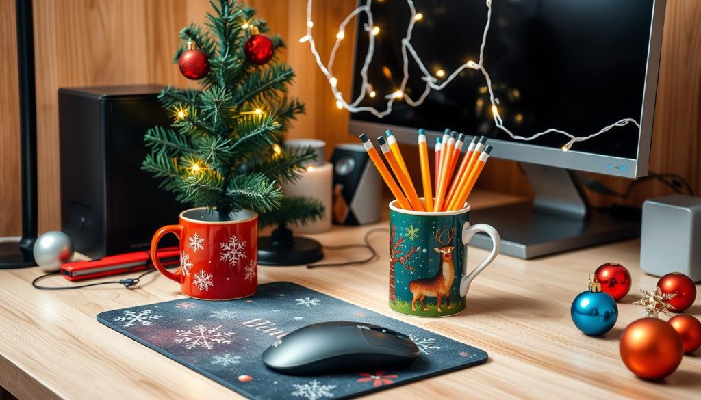 Festive office accessories