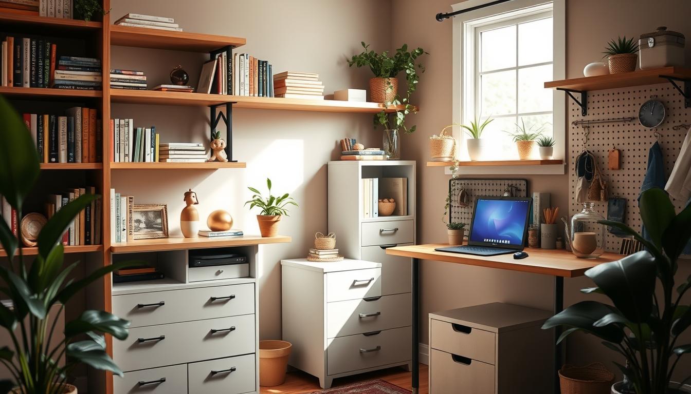 Home office storage small rooms