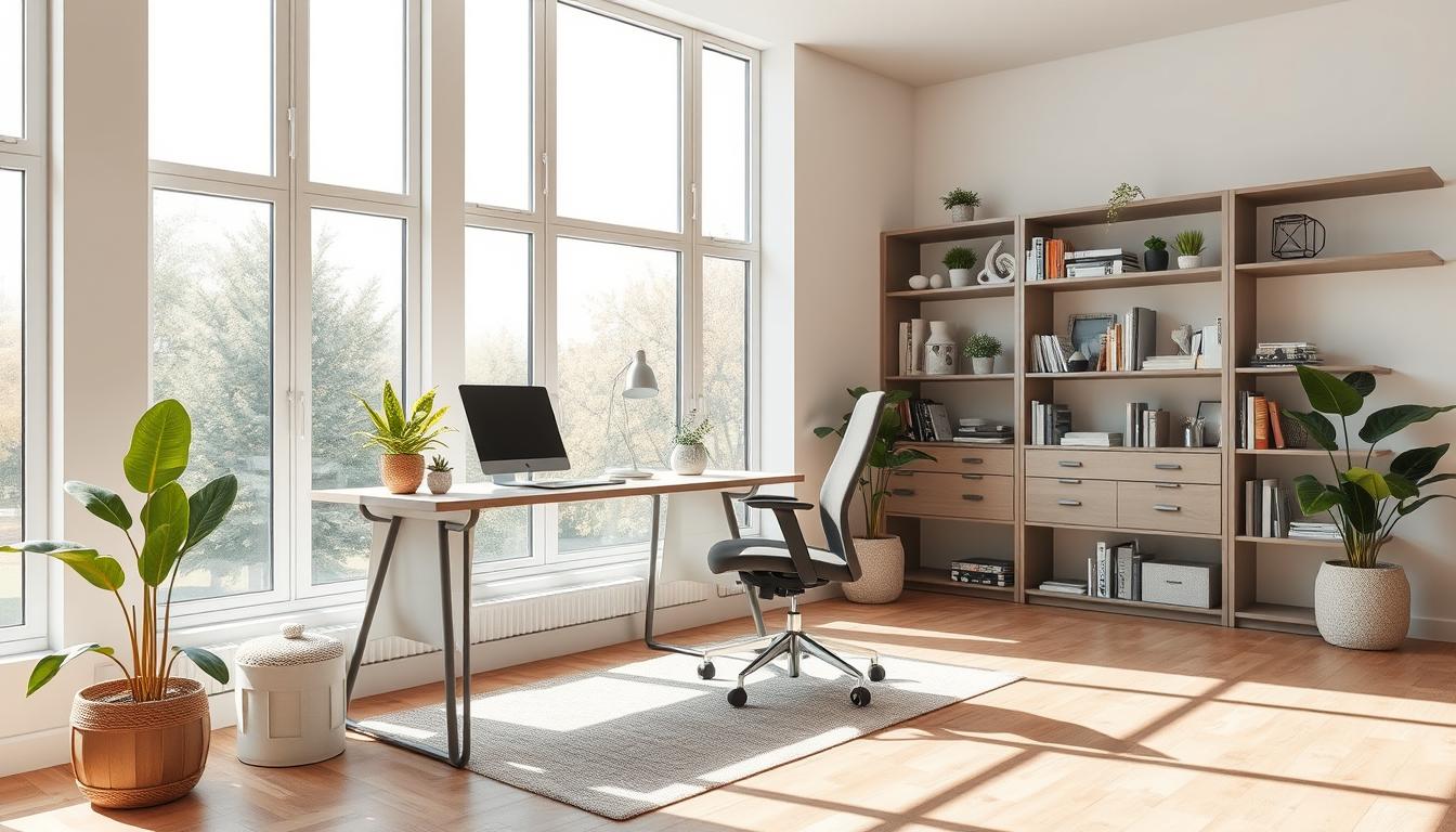 Make home office feel spacious