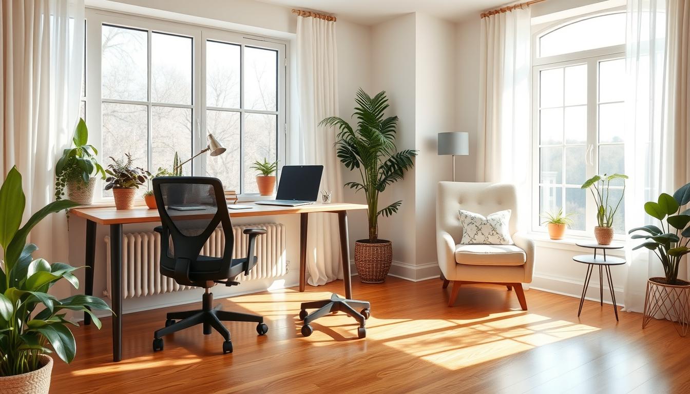 Natural light home office