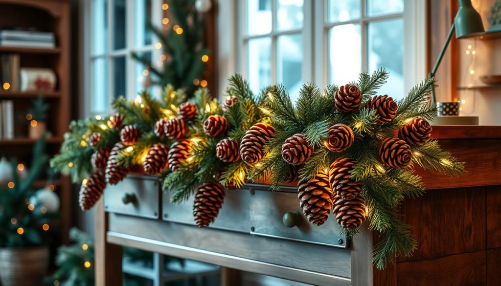 Pinecone garlands