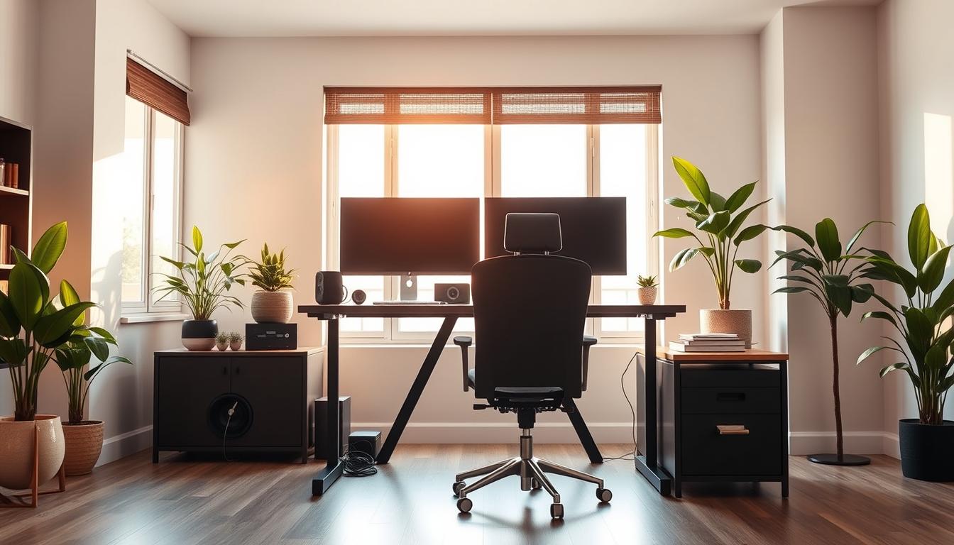 Set up standing desk home