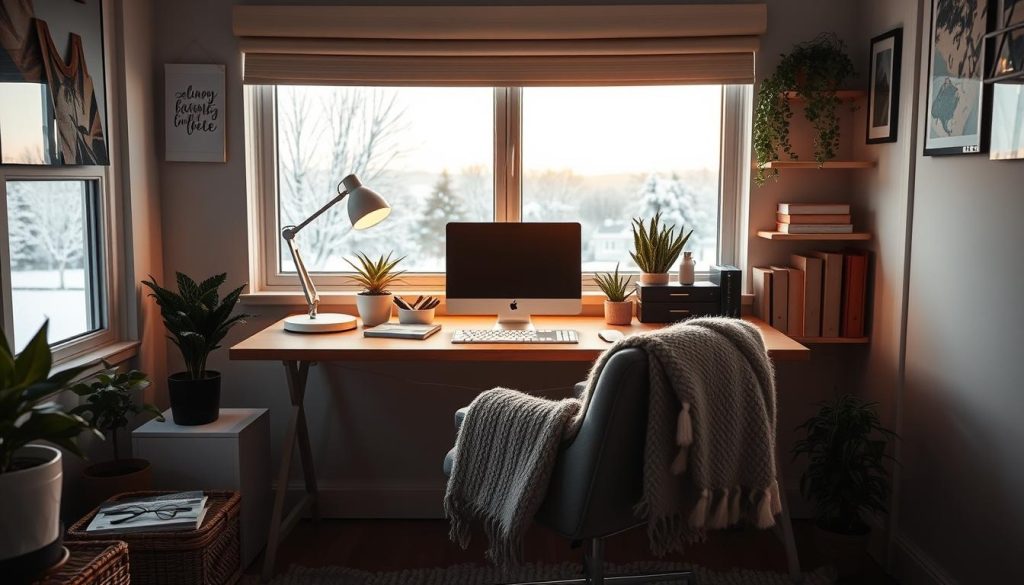 Task lighting for home office