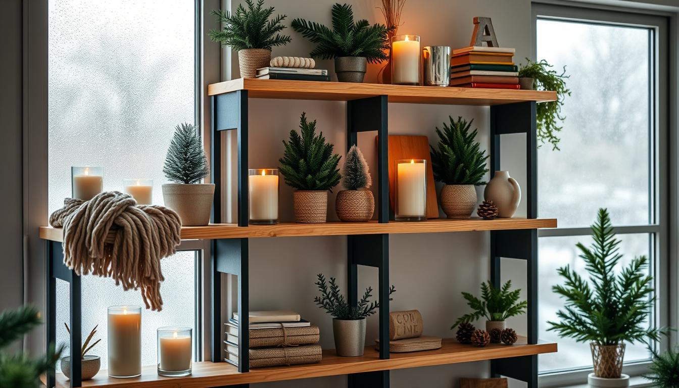 Winter shelving ideas home office decor