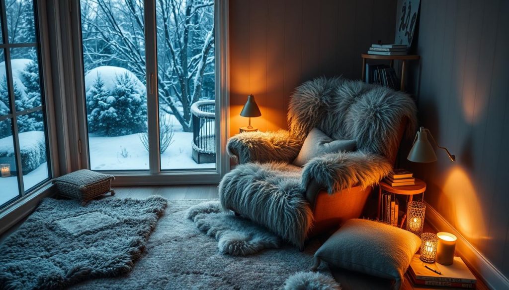 cozy reading nook