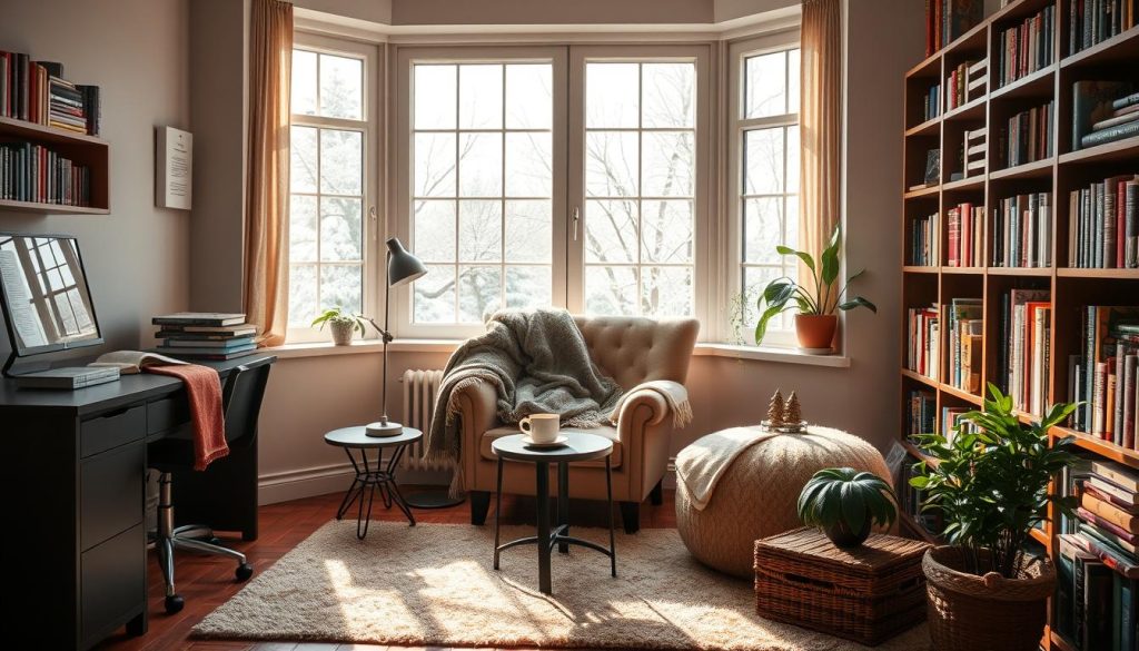 cozy reading nook