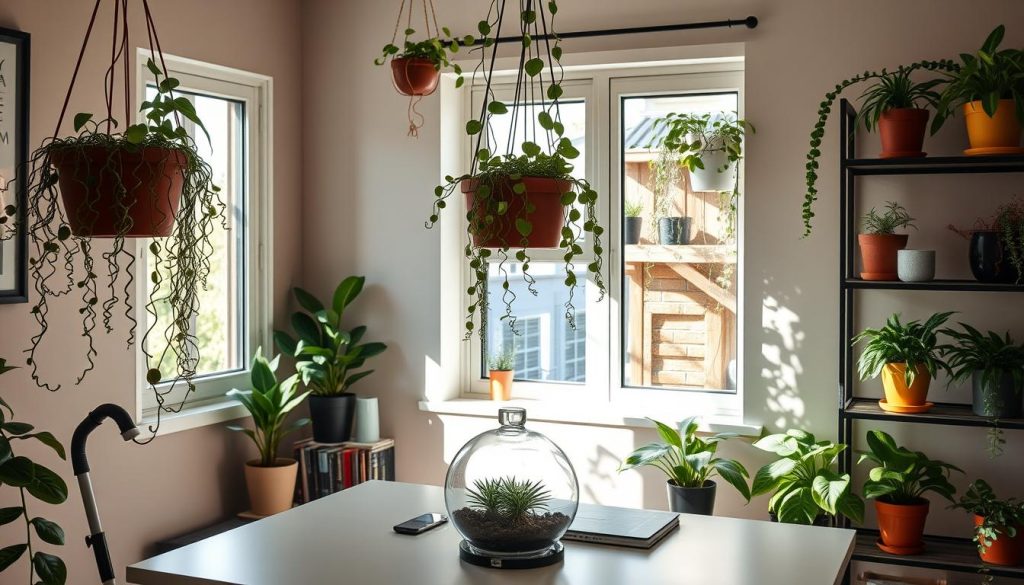 creative plant displays for home office