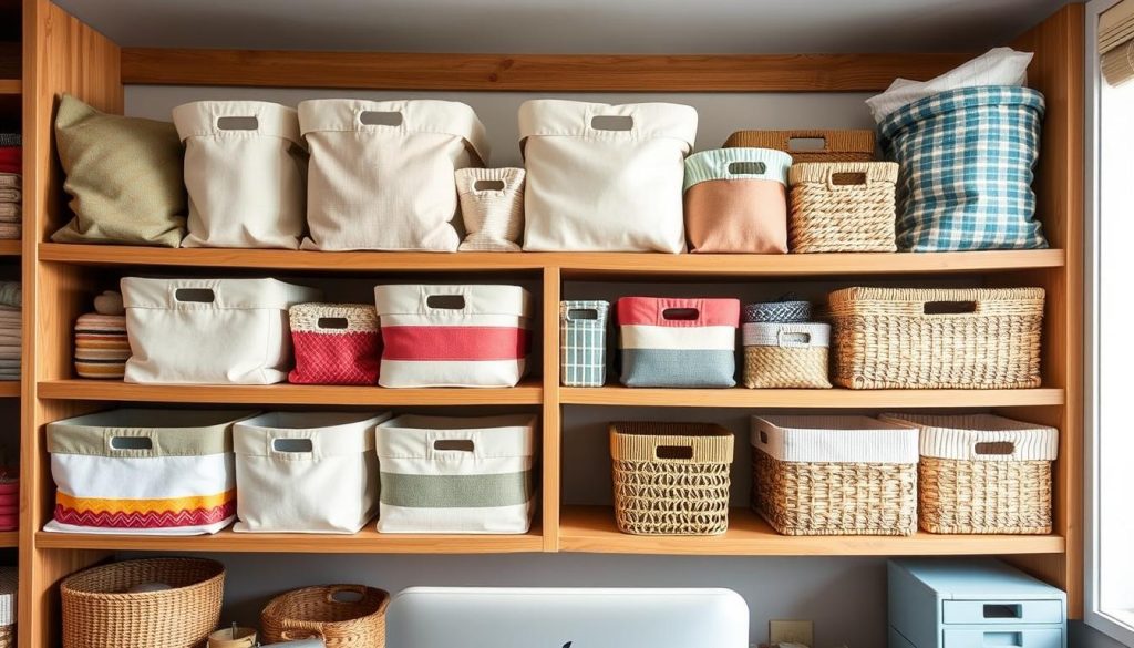 fabric bins and baskets