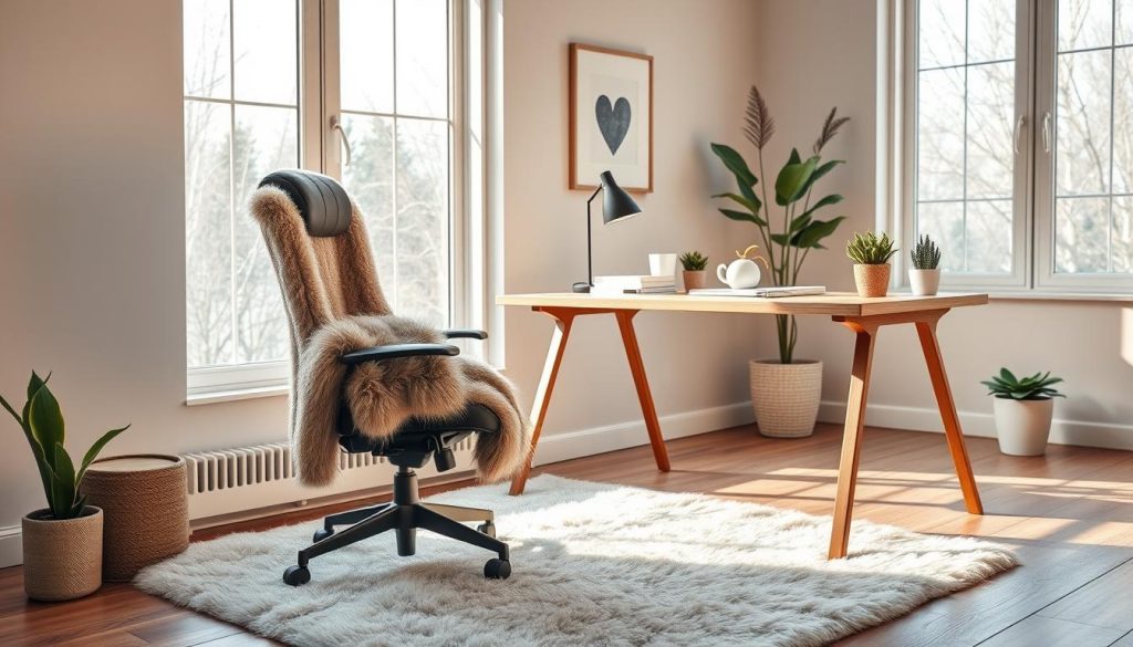 faux fur home office